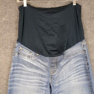Levi Strauss Gold Maternity Skinny Jeans Blue Wash Size L